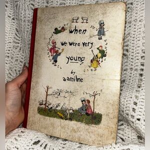 📕 RARE 1925 1st Ed. “When we were young” A A Milne book